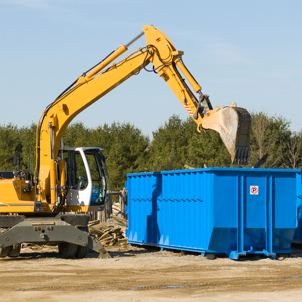 what size residential dumpster rentals are available in Muhlenberg Park